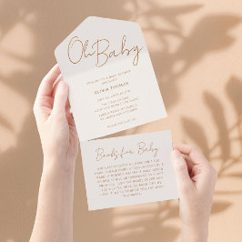 Oh Baby Earthy Minimum Baby Shower