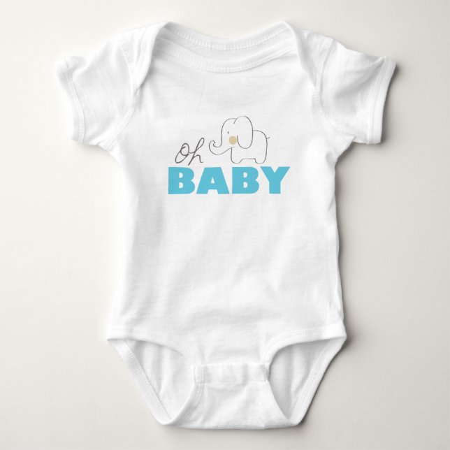 Oh Baby Elephant T Shirt (Framsida)
