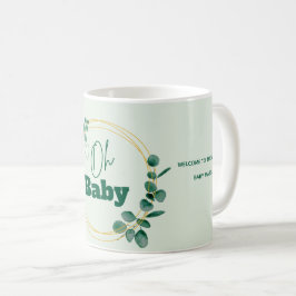 Oh Baby Eucalyptus Leaves Baby Shower Kaffemugg