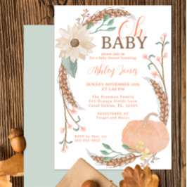 Oh Baby Fall Pumpkin Shower Inbjudan