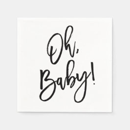 Oh Baby Gender Neutral Baby Shower Napkin Pappersservett