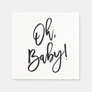 Oh Baby Gender Neutral Baby Shower Napkin Pappersservett