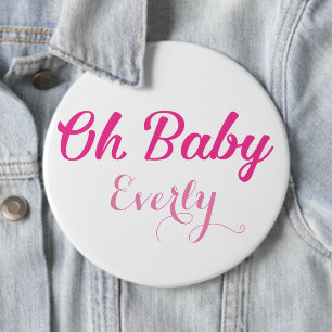 Oh Baby Gender Reveal Rosa Girly Girl Knapp