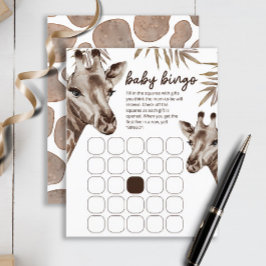 Oh Baby Giraffe Neutralt baby bingo-spel