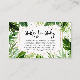 Oh Baby Greenery Baby Shower Bokar för Baby Visitkort