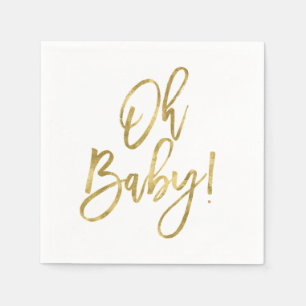 Oh Baby guld Pappersservett