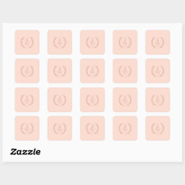 Oh Baby gulliga Stickers Fyrkantigt Klistermärke