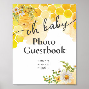 Oh Baby Honey Bee Foto Gästbok Poster