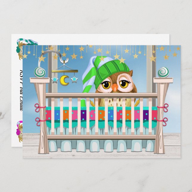 Oh Baby-inbjudan Inbjudningar (Fram/baksida)