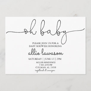 Oh Baby Inbjudan till babyvisningsprogram