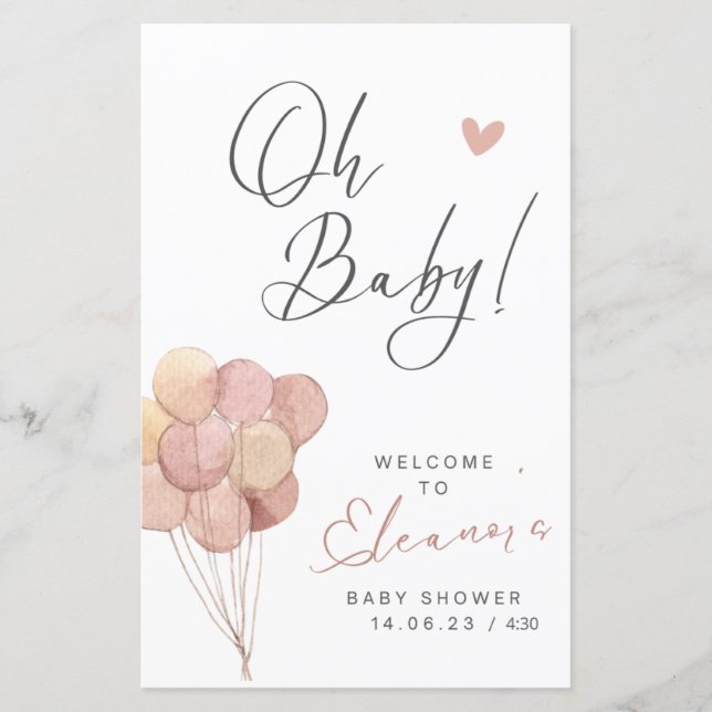 Oh baby inbjuds flickor (Framsida)