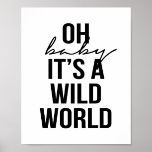 OH BABY ITS A VILD WORLD POSTER
