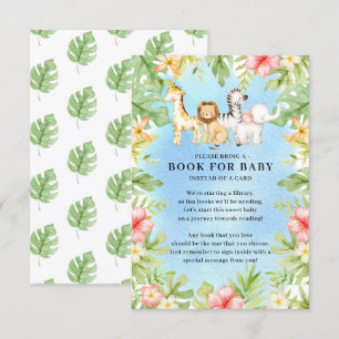 Oh Baby Jungle Baby Shower Bok för Baby Enclosur Tilläggskort