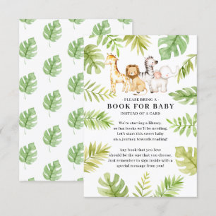 Oh Baby Jungle Baby Shower Bok för Baby Enclosur Tilläggskort