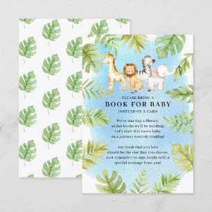 Oh Baby Jungle Baby Shower Bok för Baby Tilläggskort