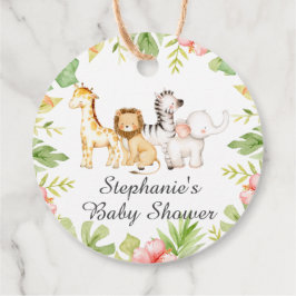 Oh Baby Jungle Baby Shower Favor Gift Märkre Gåvor Etiketter