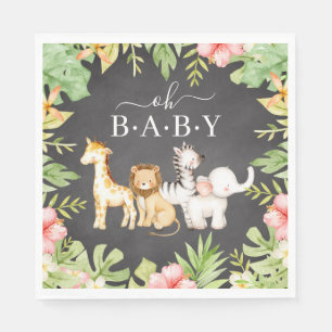 Oh Baby Jungle Baby Shower Pappra Napkins Pappersservett