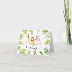 Oh Baby Jungle Baby Shower Tack Kort