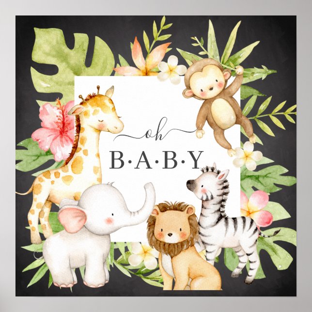 Oh Baby Jungle Poster (Framsidan)