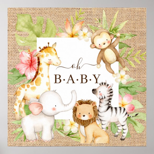 Oh Baby Jungle Poster (Framsidan)