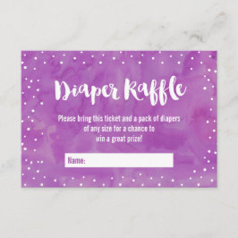 Oh Baby Lila Baby Shower Diaper Raffle Inbjudningar