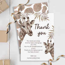 Oh Baby Mamma och Baby Giraffe Neutralt Baby Showe