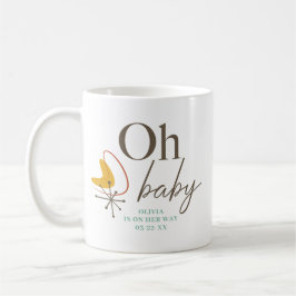 Oh Baby Mid Century Baby Shower Favor Kaffemugg