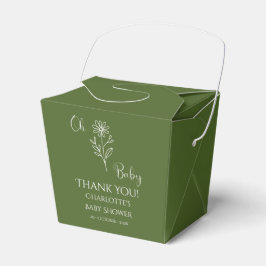 Oh Baby Minimalist Wildflower Baby Shower Presentaskar