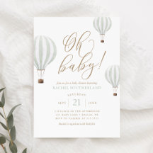 Oh Baby Mint Grönt Luftballong Baby Shower