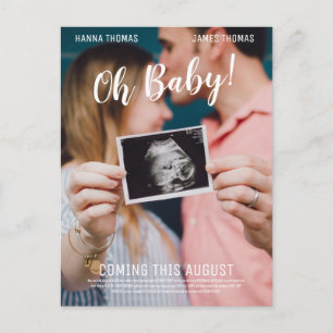 Oh Baby Movie Poster meddelande Vykort