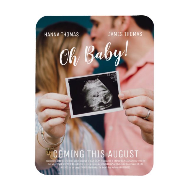 Oh Baby Movie Poster Stil-meddelande Magnet (Vertikal)