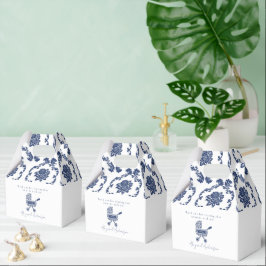 Oh Baby Navy Damask Pram Baby Shower Presentaskar