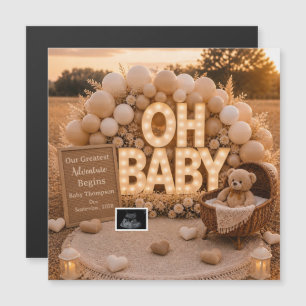 Oh Baby Neutralt graviditetsbesked minnessak