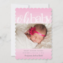 Oh Baby Overlay Rosa Photo Birth Notice