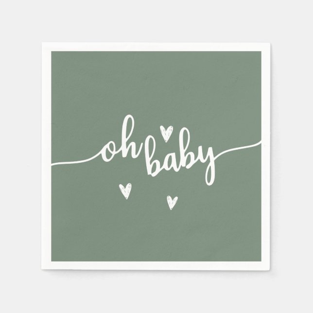 Oh baby pappersservett (Framsidan)