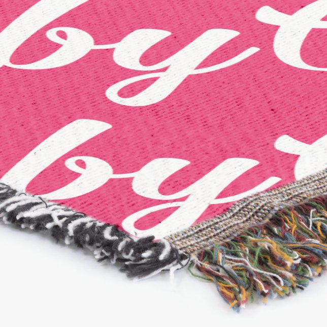 Oh Baby Personlig Rosa Girly Girl Filt (Hörn)