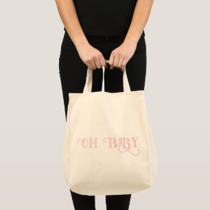 Oh Baby Personlig Rosa Girly Girl Tygkasse