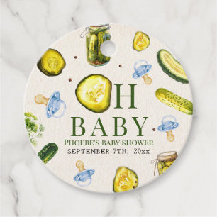 Oh Baby Pickles & Pacifiers Pojk Babyshower Gåvor Etiketter