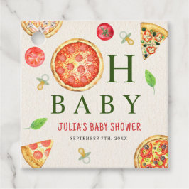 Oh Baby Pizza + Nappar Baby Shower Gåvor Etiketter