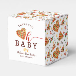 Oh Baby Pizza och Nappar Baby Shower Favor Boxe Presentaskar
