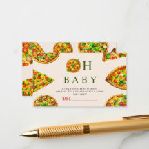 Oh Baby Pizza Tomatis Olivia Grönt Baby Shower