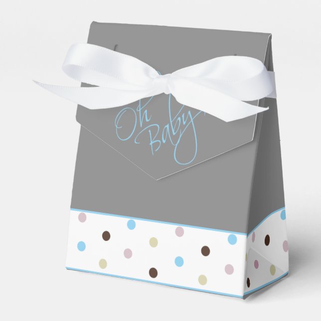 Oh Baby Posh Baby Shower for Boy Presentaskar (Framsidan Sidan)