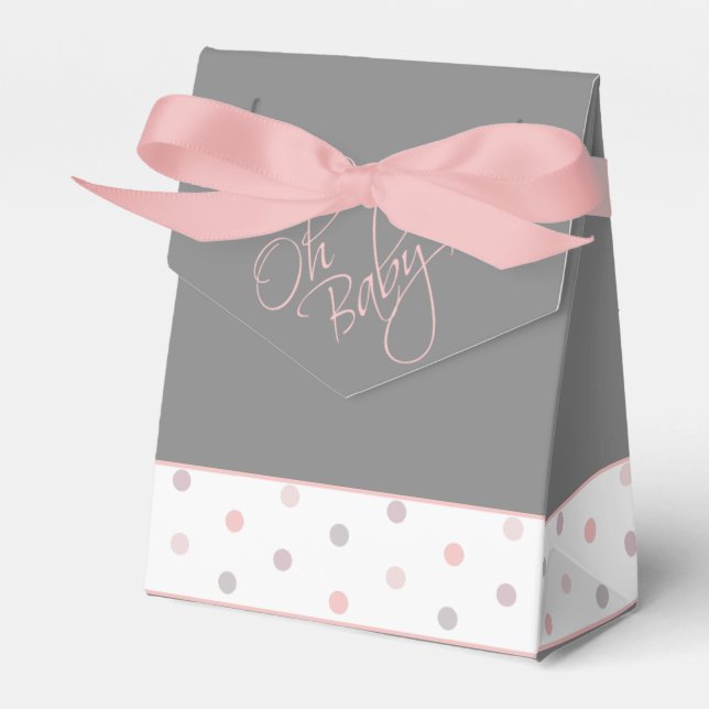 Oh Baby Posh Baby Shower for Girl Presentaskar (Framsidan Sidan)