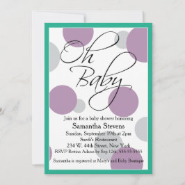 Oh Baby Posh Gender Neutral Baby Shower Inbjudningar