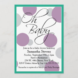 Oh Baby Posh Gender Neutral Baby Shower Inbjudningar