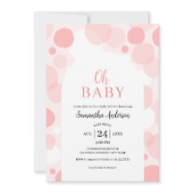Oh Baby rosa arch Polka dots Girl Baby Shower