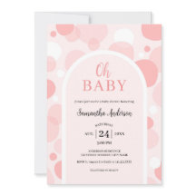 Oh Baby rosa arch Polka dots Girl Baby Shower