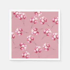 Oh Baby Rosa Balloons Pappersservett