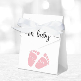 Oh Baby Rosa Feet Flicka Shower Presentaskar