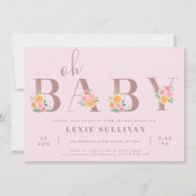 Oh Baby Rosa & Orange Ro Baby Shower